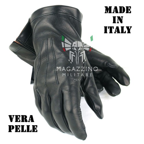 Guanti pelle imbottiti - , lana