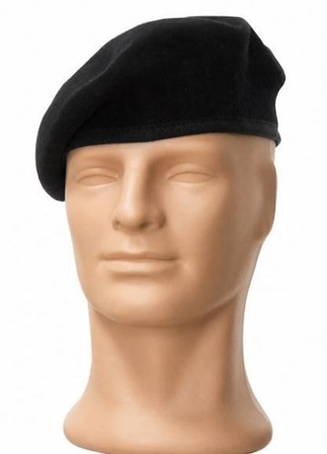 Basco nero militare - nero, esercito
